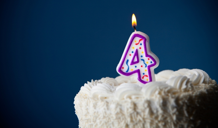 It's our 4th anniversary!