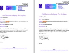 Child resistant certification in line with Tobacco Products Directive